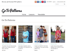 Tablet Screenshot of gotopatterns.com